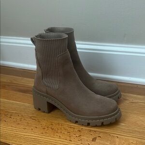 Steve Madden Zappa Lug Brown Ankle Boots